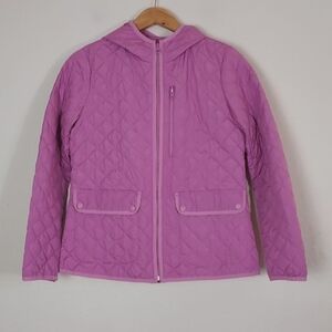 J Crew Packable Field Jacket Quilted Hooded Utility Coat Size XS